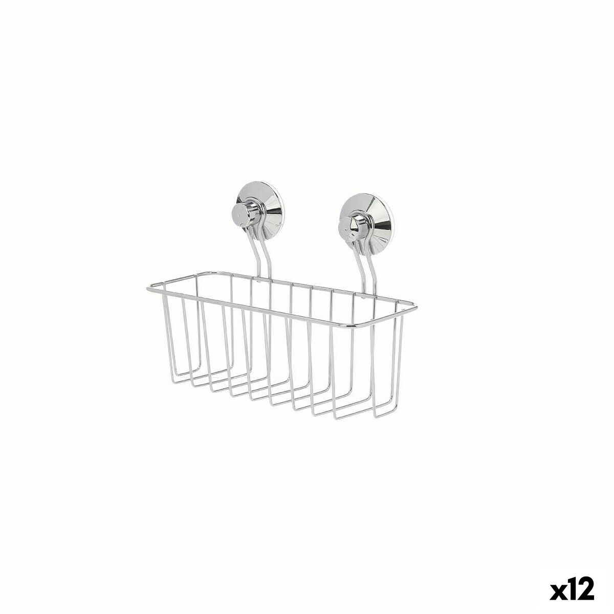 Suporte de Duche Berilo Metal Aço ABS 24 x 18 x 10 cm (12 Unidades)