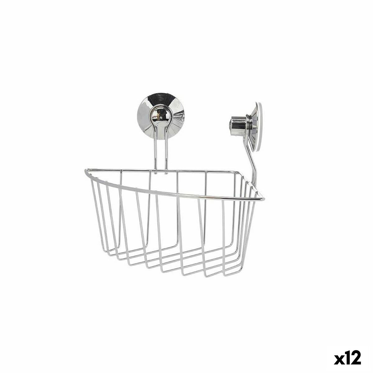 Suporte de Duche Berilo Metal Aço ABS 25 x 18,5 x 18 cm (12 Unidades)