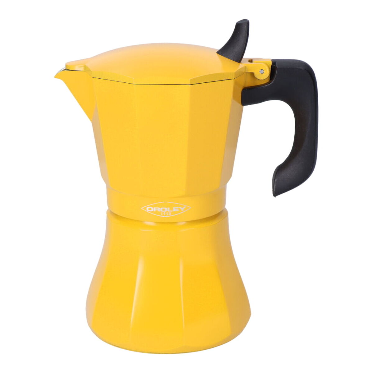 Cafeteira Italiana Oroley Petra Mostarda Alumínio 6 Copos