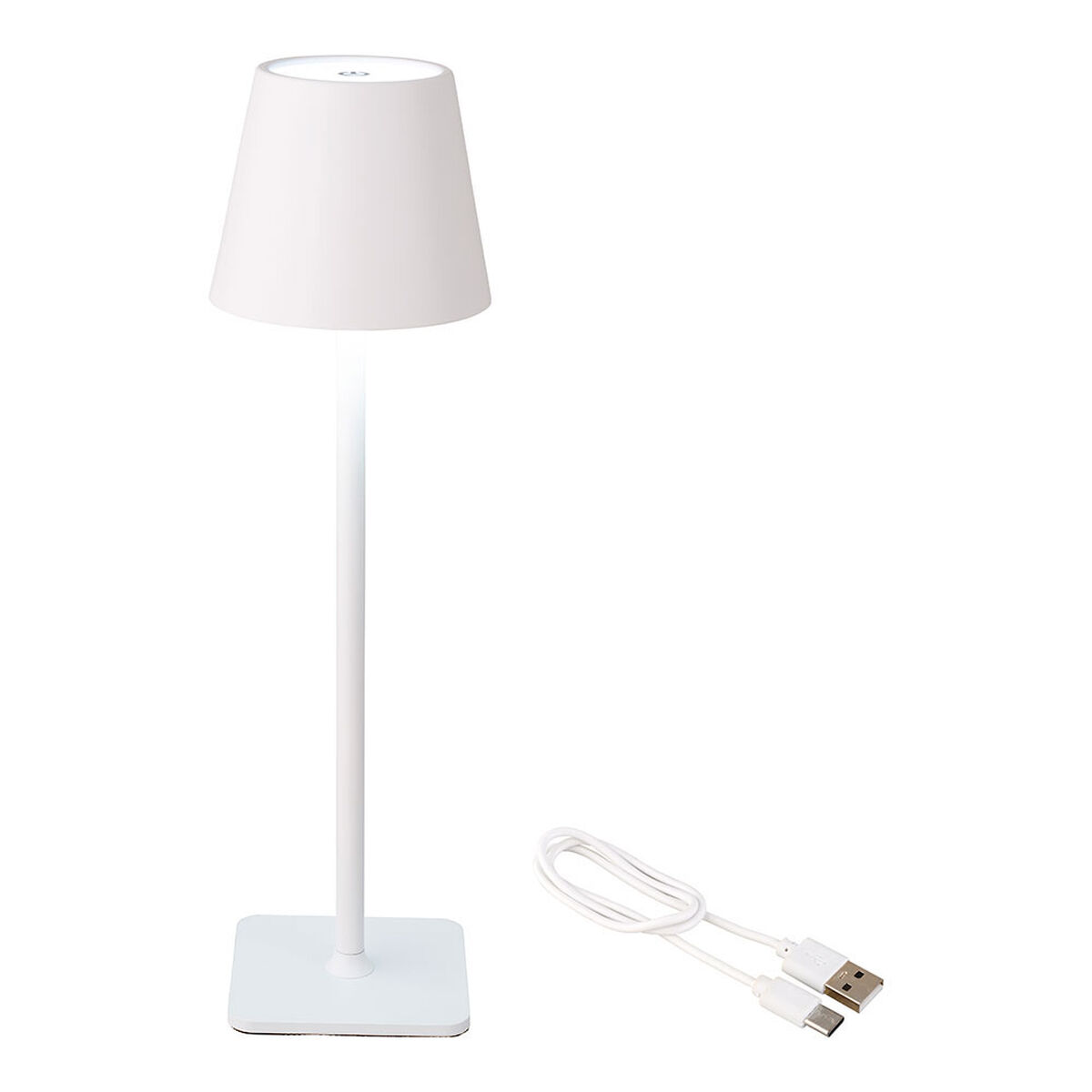 Lâmpada LED de Mesa Lumineo 894378 Branco Metal 37 cm Recarregável