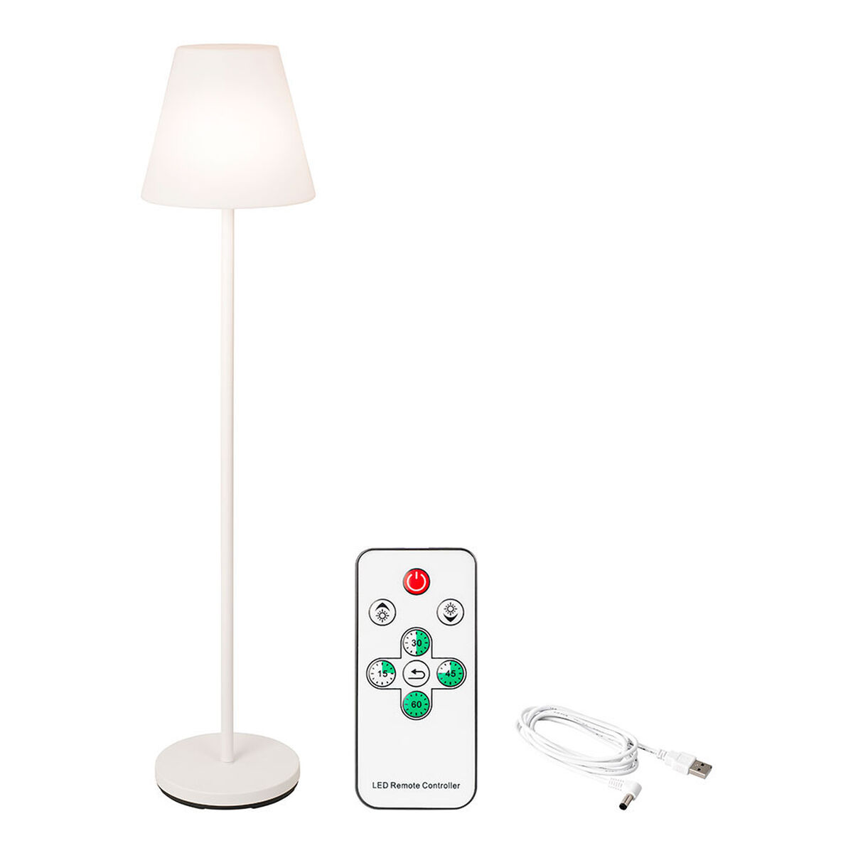 Luminária de chão Lumineo 894460 150 cm Recarregável