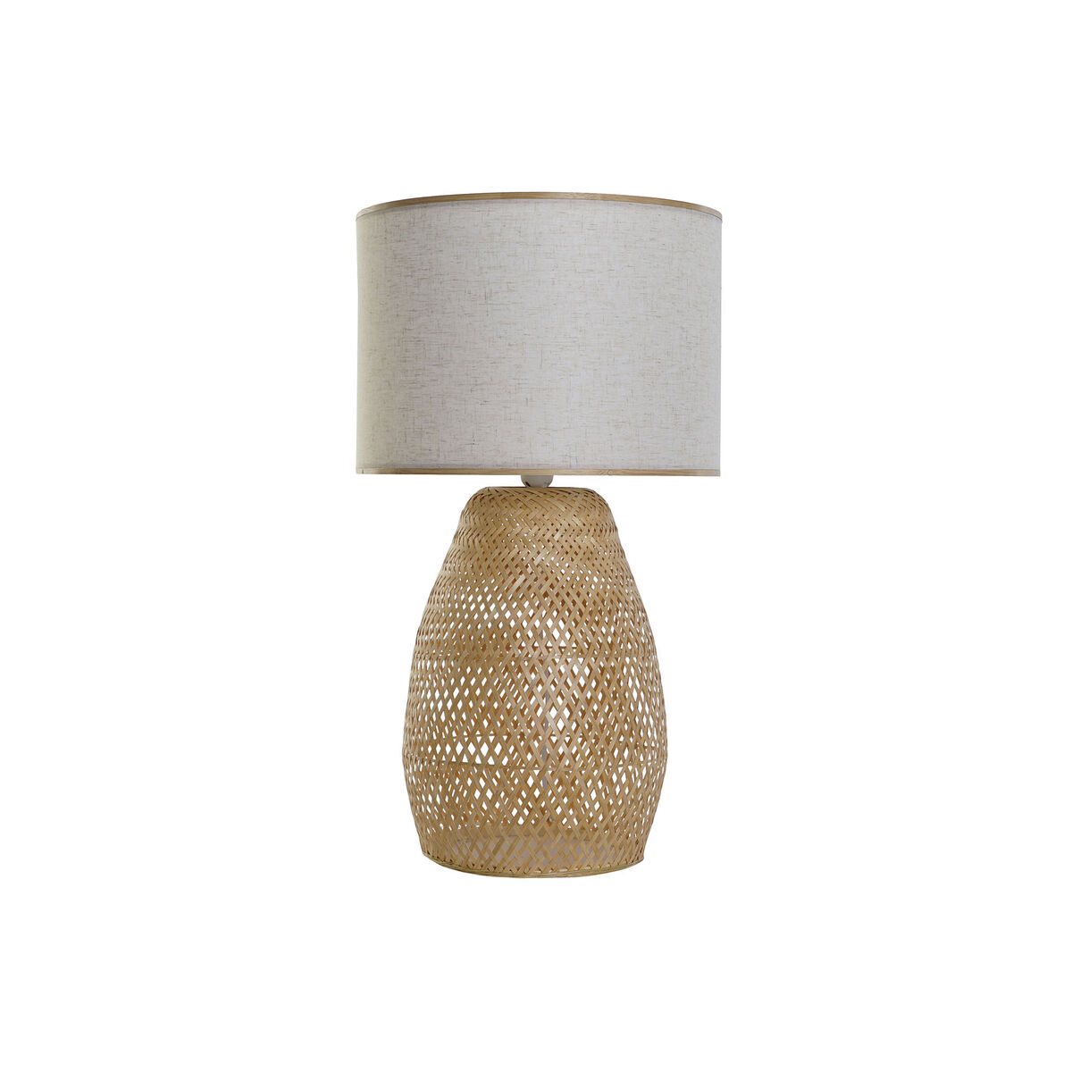 Lâmpada de mesa DKD Home Decor Castanho Natural Bambu 50 W 220 V 40 x 40 x 71 cm