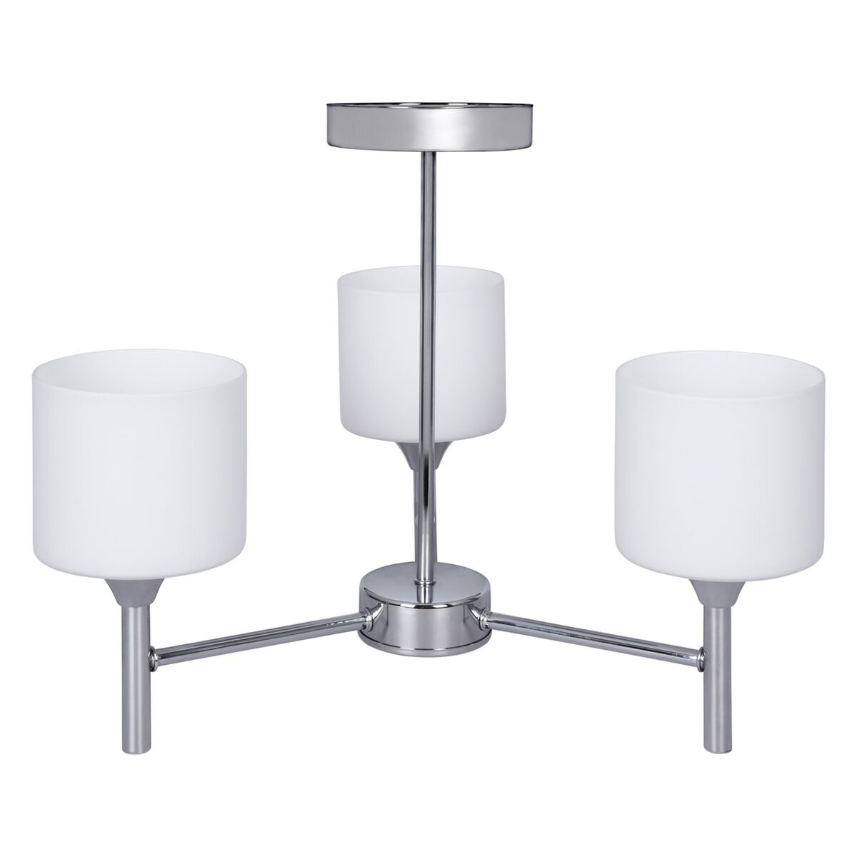 Candeeiro de teto Activejet AJE-MIRA 3P Branco Prateado Metal 40 W