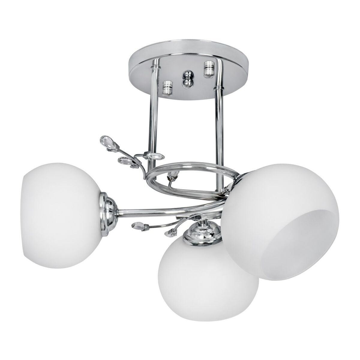 Candeeiro de teto Activejet AJE-IRMA 3P Branco Prateado Metal 40 W 39 x 29 x 35 cm