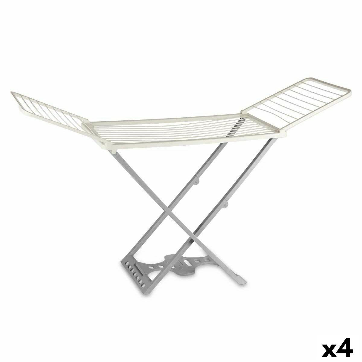 Estendal de Roupa Dobrável Kipit Pompeya Antracite Resina Polipropileno 190 x 56 x 115 cm 56 x 7 x 121 cm (4 Unidades)