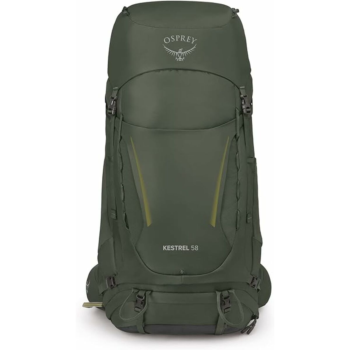 Mochila de caminhada Osprey Kestrel Verde Caqui 58 L