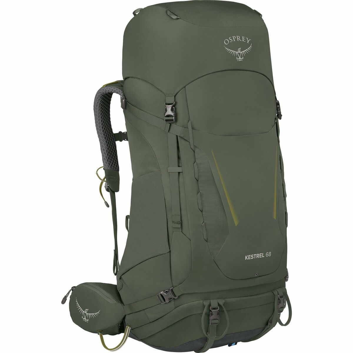 Mochila de caminhada Osprey Kestrel Caqui 68 L