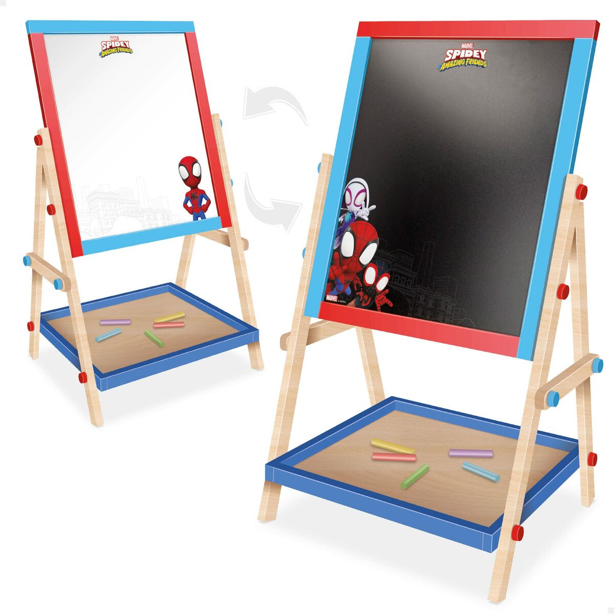 Quadro de Dupla Face Spidey 40 x 64,5 x 31,5 cm