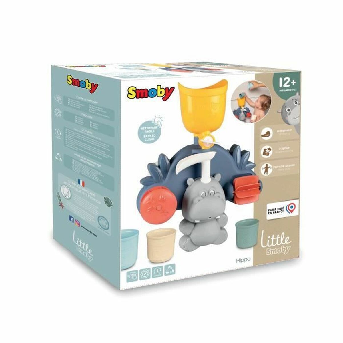 Brinquedo para o Banho Smoby Hippopotamus