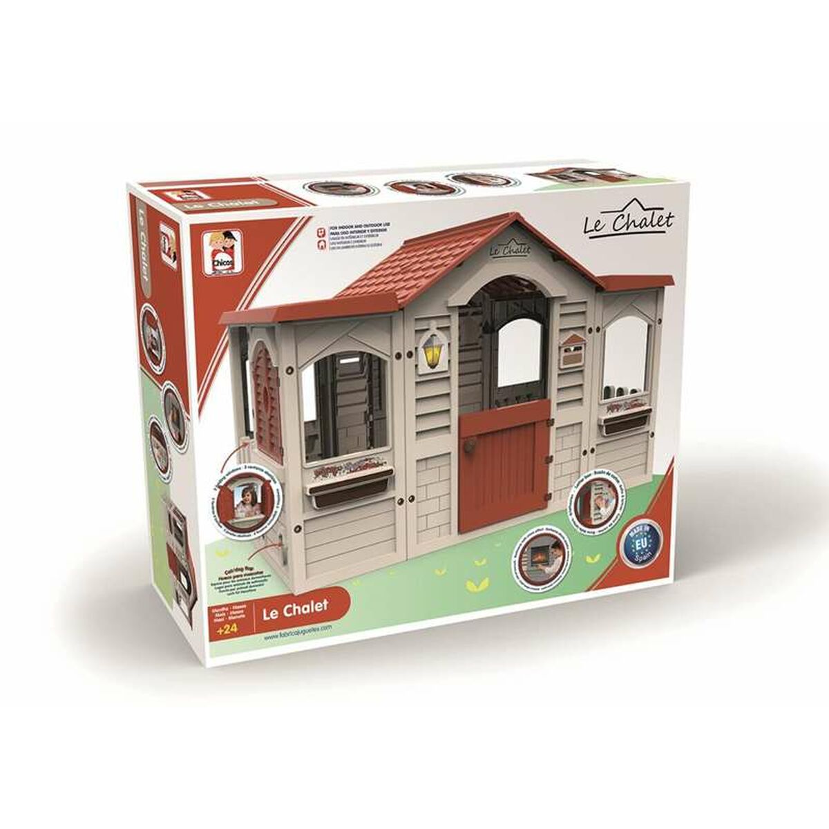 Casa Infantil de Brincar Chicos Le Chalet 156 x 103 x 104 cm