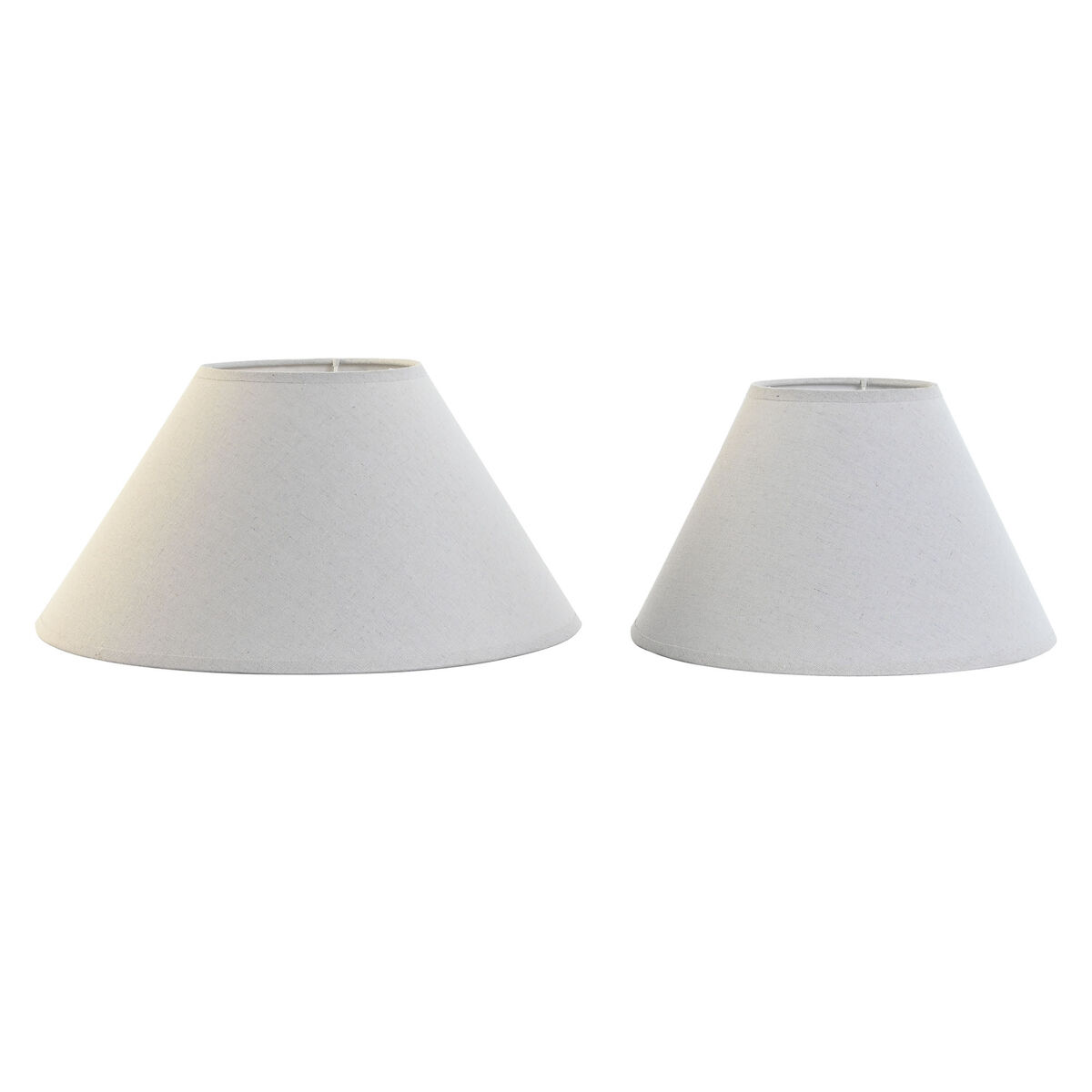 Abajur Home ESPRIT Linho Metal 45 x 45 x 21 cm (2 Unidades)