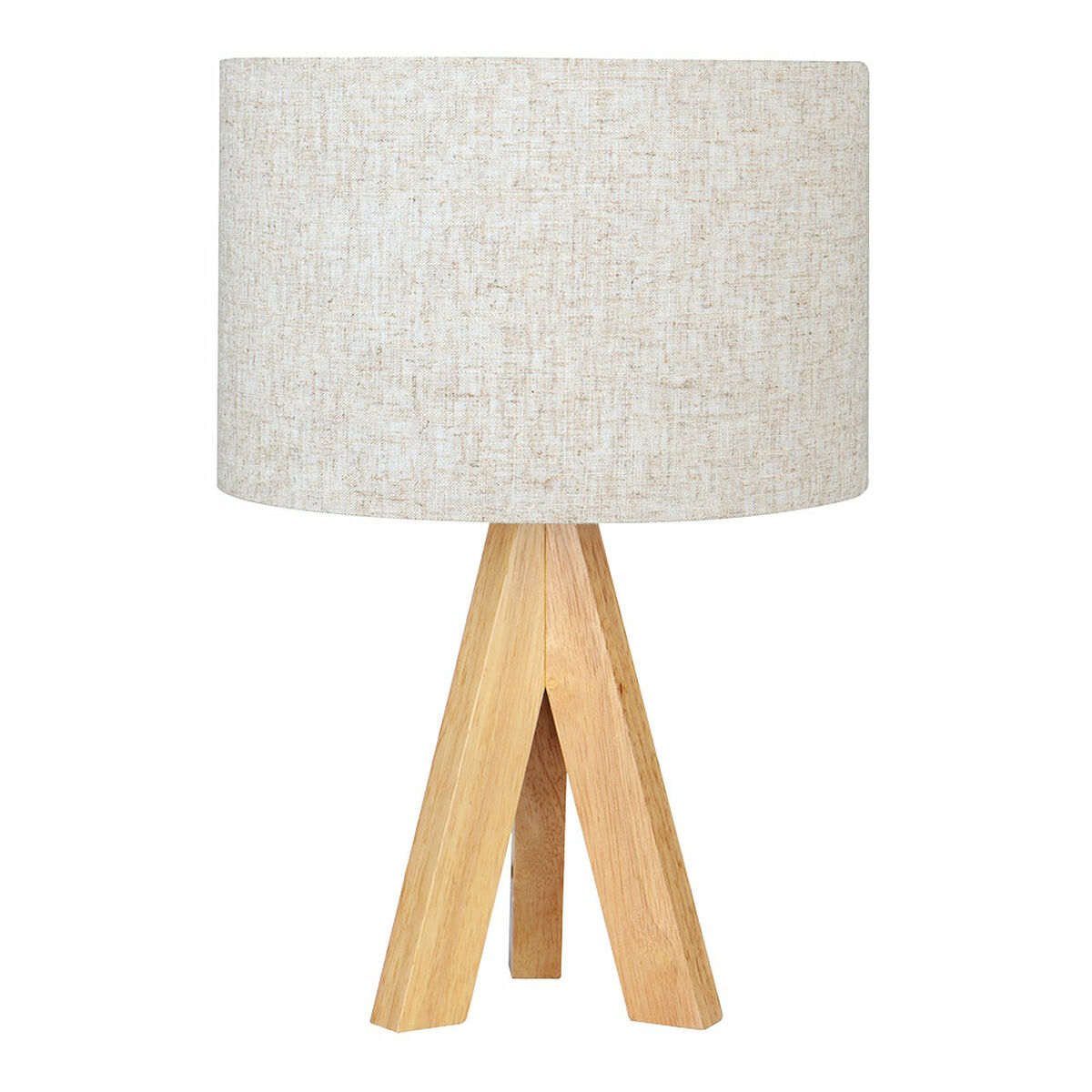 Lâmpada de mesa EDM 32160 Madeira Tecido 18 x 18 x 30 cm E27