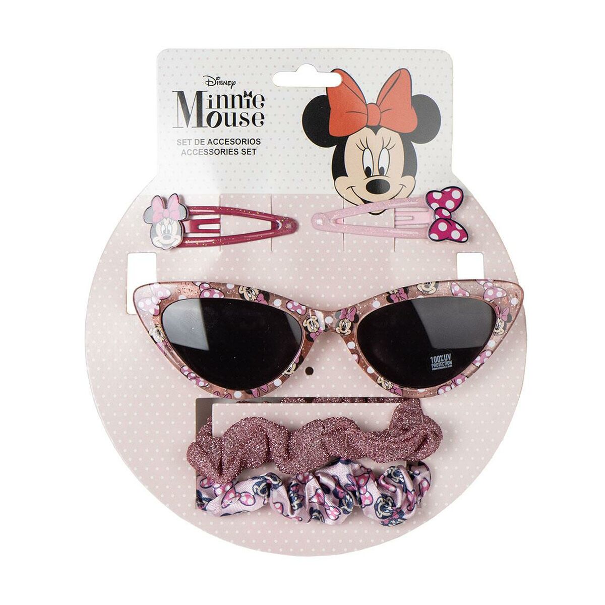 Óculos de sol com acessórios Minnie Mouse 15 x 17 x 2 cm