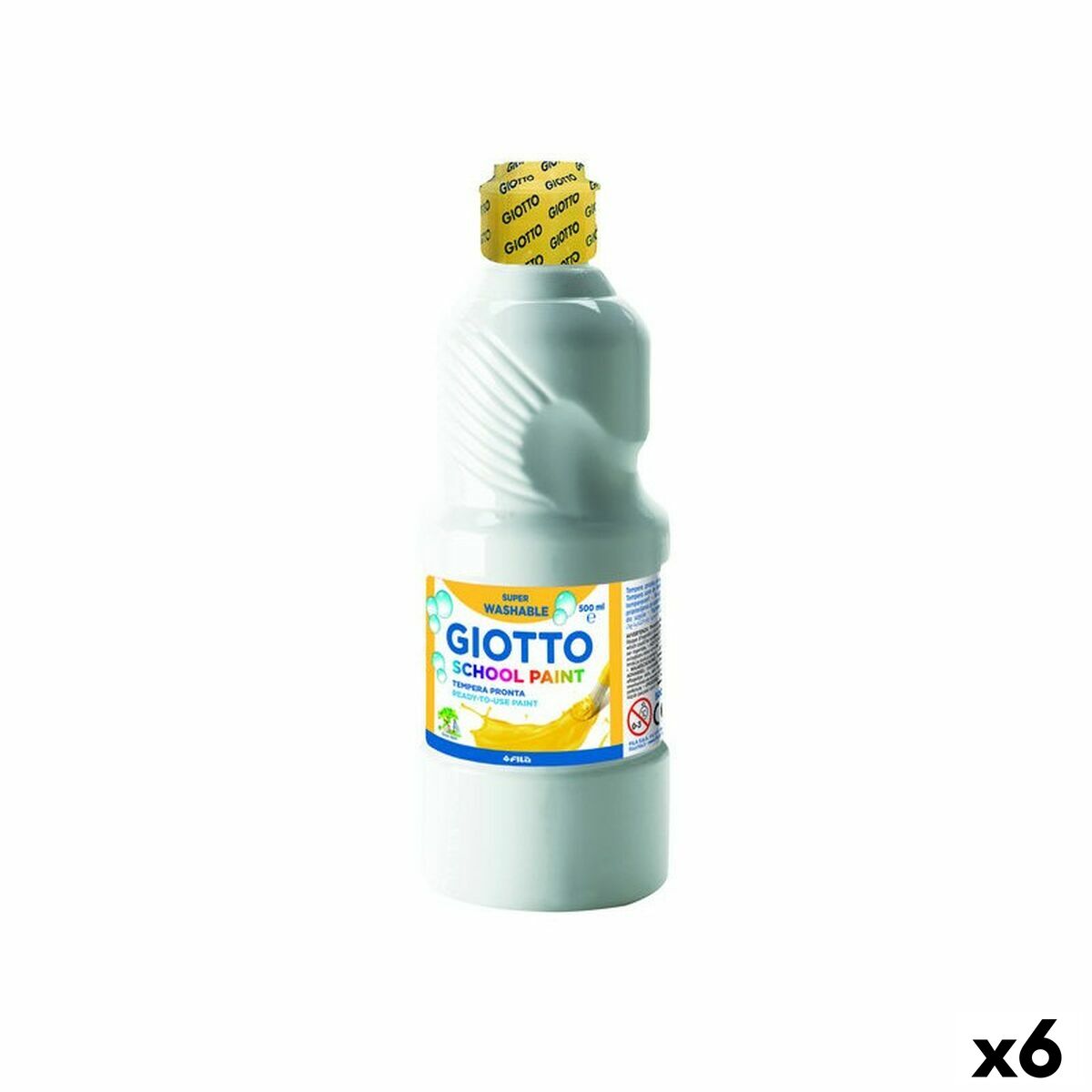 Têmpera Giotto Branco 500 ml (6 Unidades)