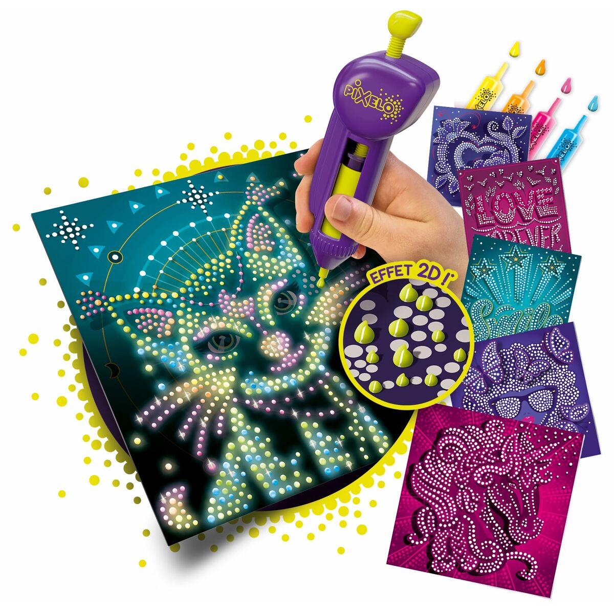 Conjunto de Escrita Lansay Pixelo Phospho 2D
