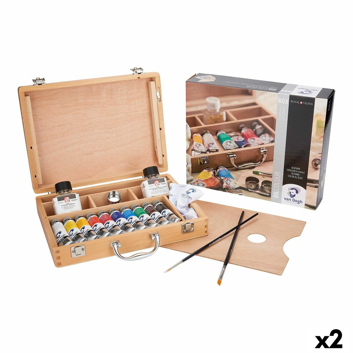 Conjunto de pintura a óleo Talens Van Gogh Multicolor (2 Unidades)