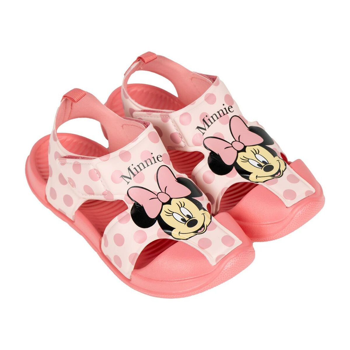 Sandálias Infantis Minnie Mouse Cor de Rosa
