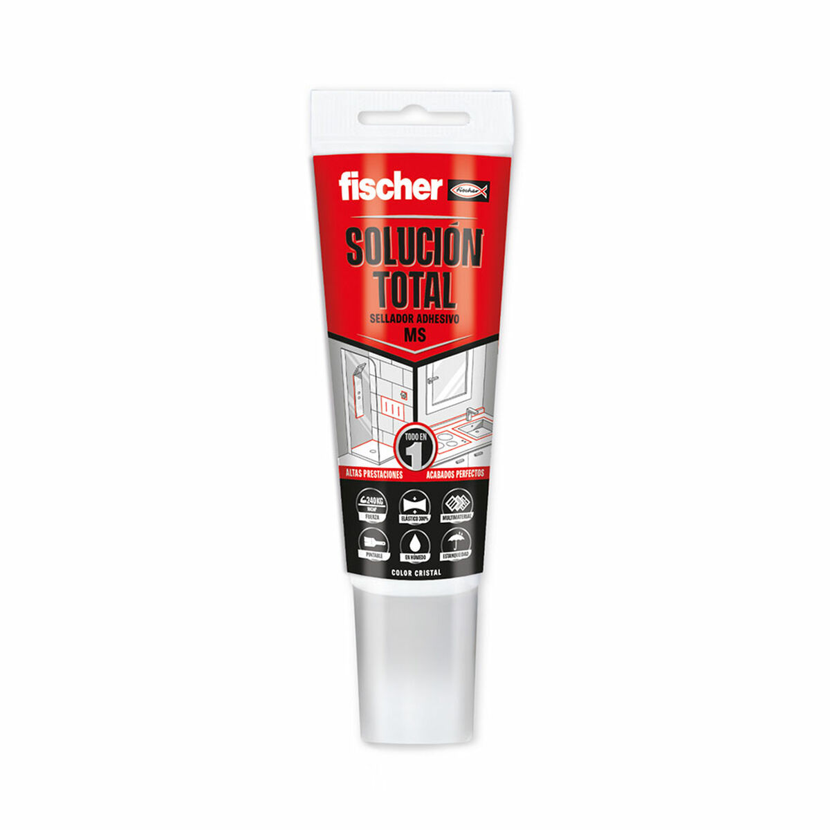 Selador/Adesivo Fischer MS Total Transparente 80 ml