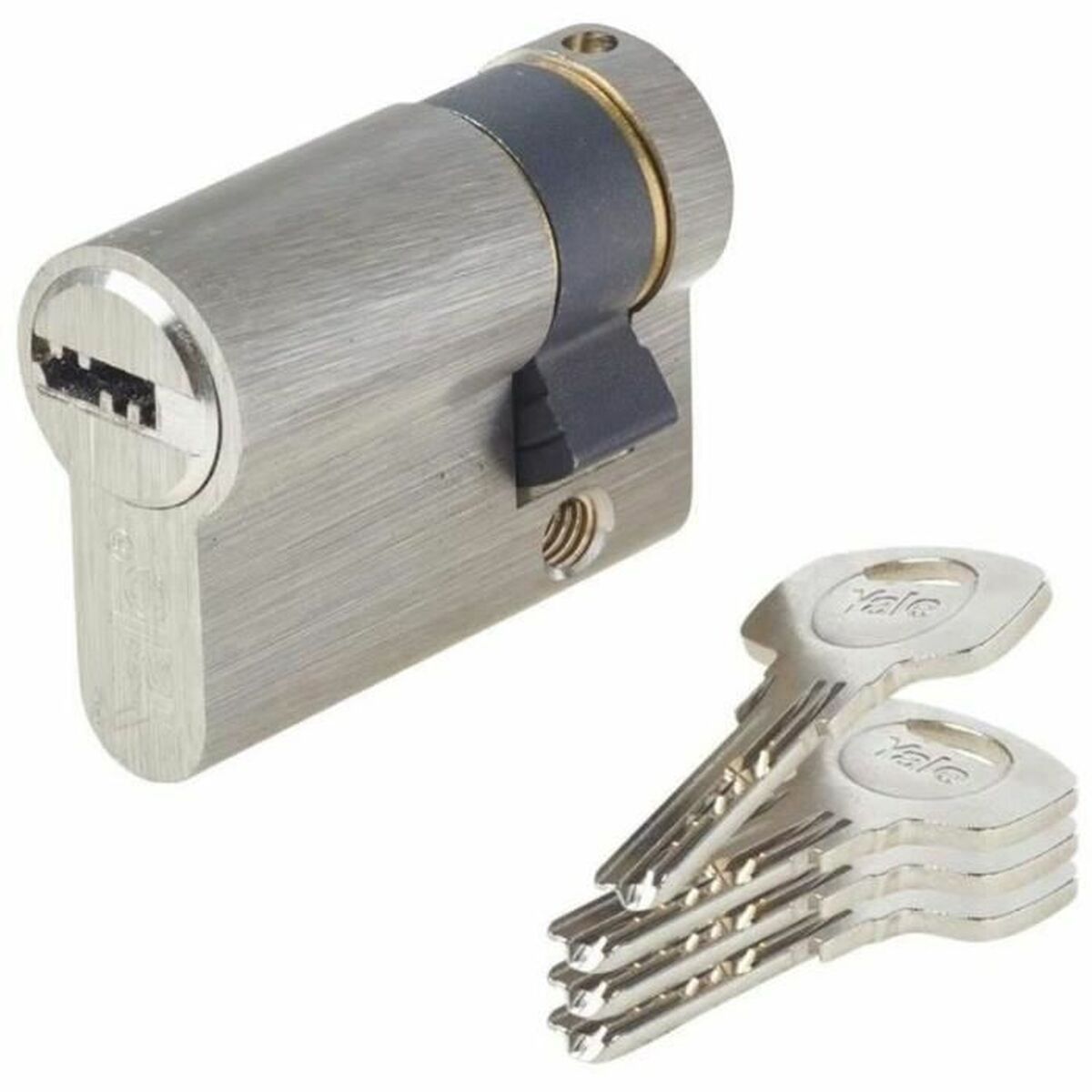 Cilindro de segurança Yale 30 x 10 mm Latão Porta de garagem