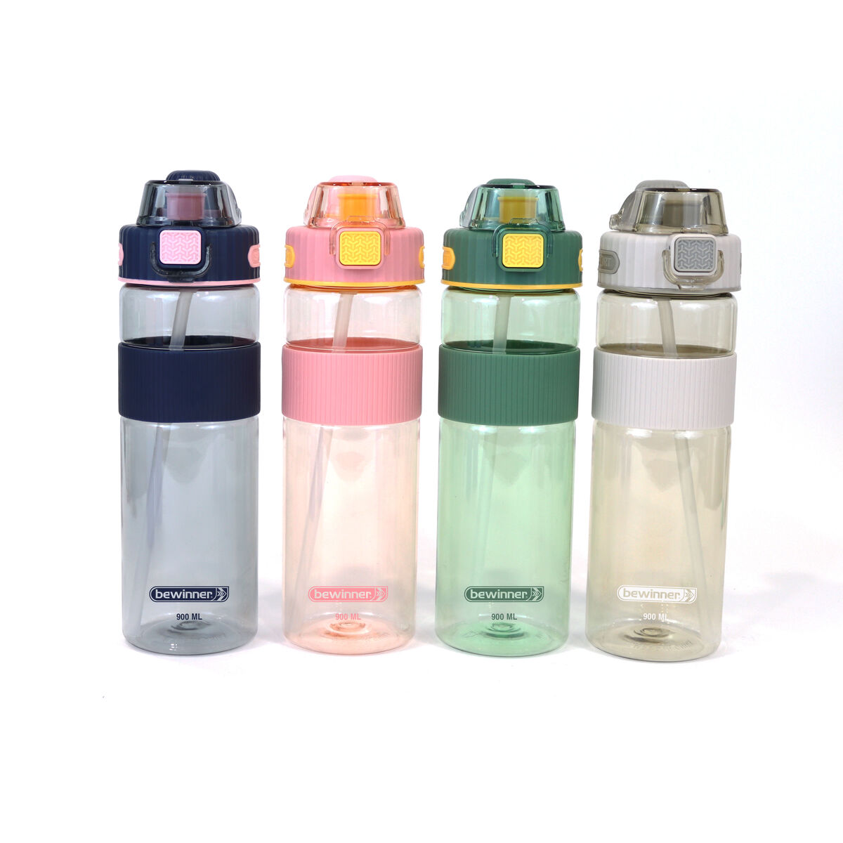 Garrafa de água Bewinner Multicolor Transparente 900 ml 0,9 l