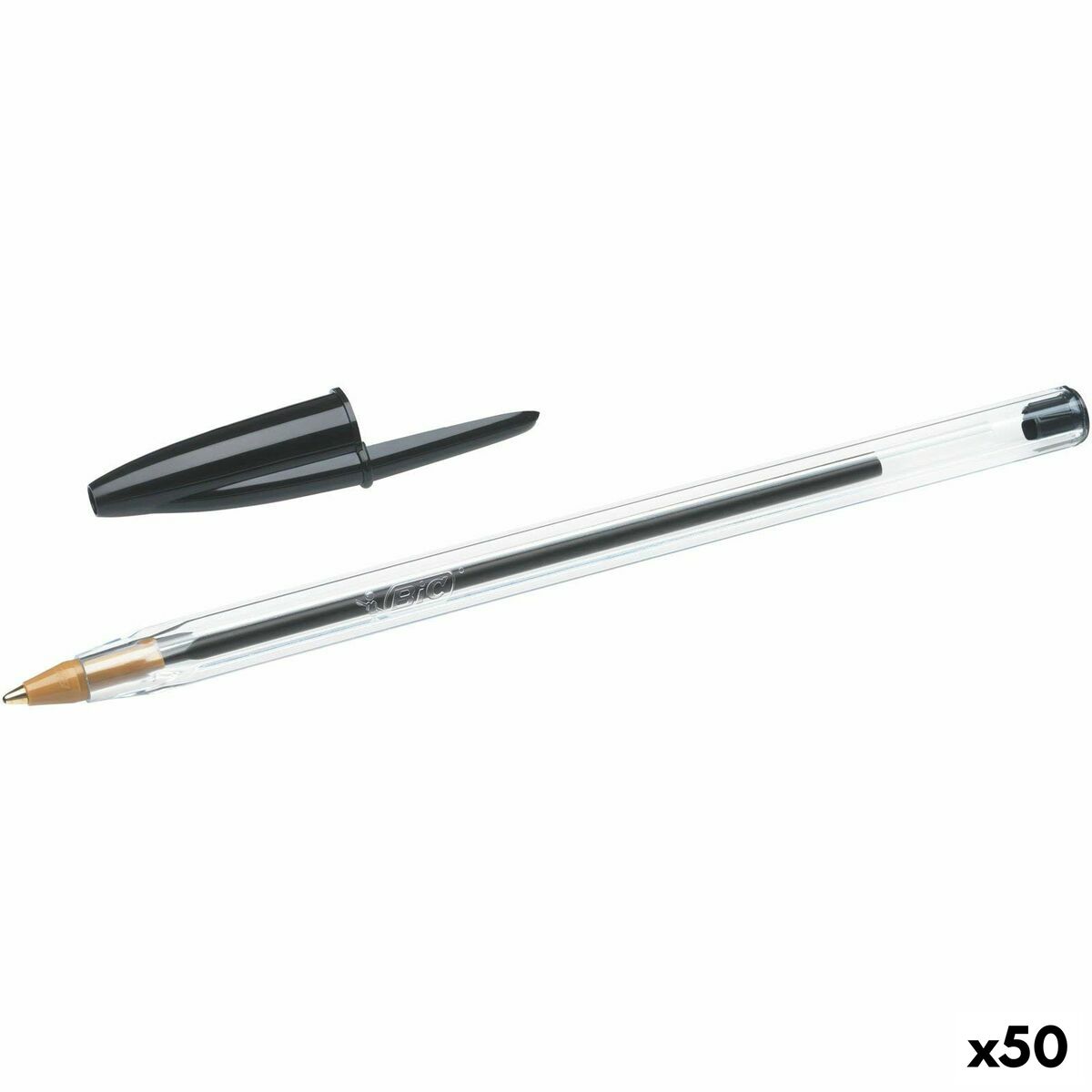 Caneta Bic Cristal Preto Original (50 Unidades)