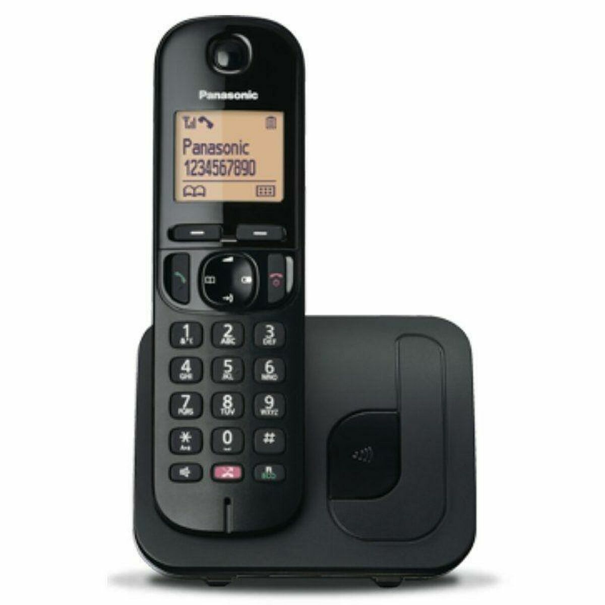 Telefone sem fios Panasonic KX-TGC250SPB Preto 1,6"