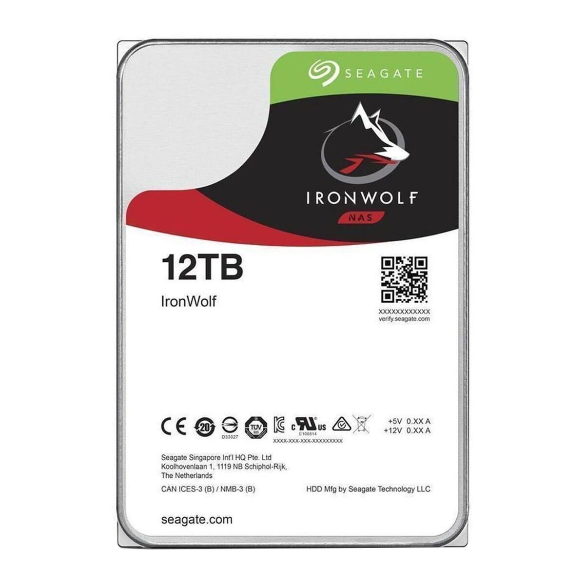Disco Duro Seagate IronWolf 12 TB 3,5"