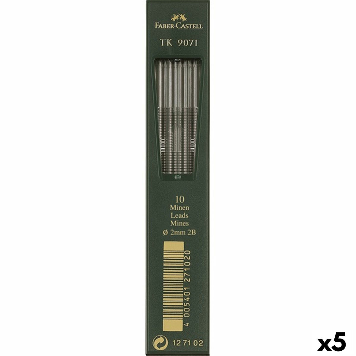 Recarga de mina Faber-Castell TK 9071 2 mm (5 Unidades)