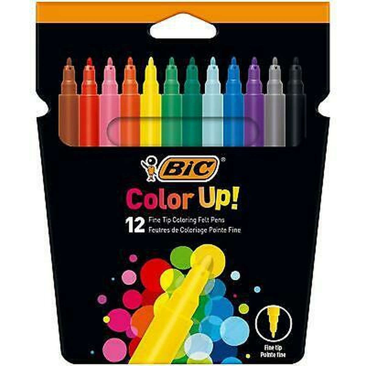 Conjunto de Canetas de Feltro Bic 964900 Preto Multicolor