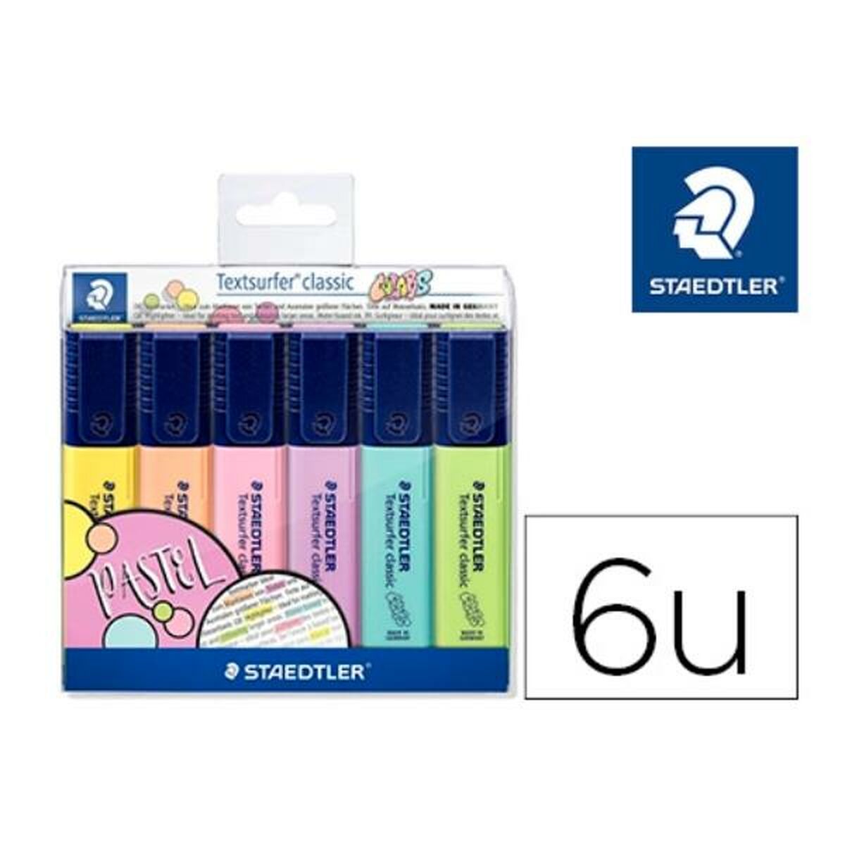 Conjunto de Marcadores Fluorescentes Staedtler 364 C (6 Unidades)