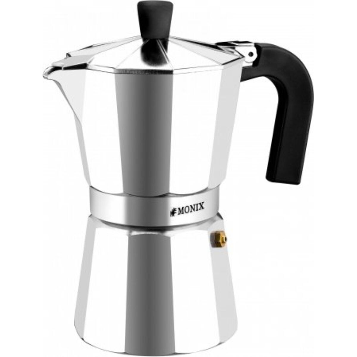Cafeteira Italiana Monix Braisogona_M620006 Prateado 6 Copos Alumínio