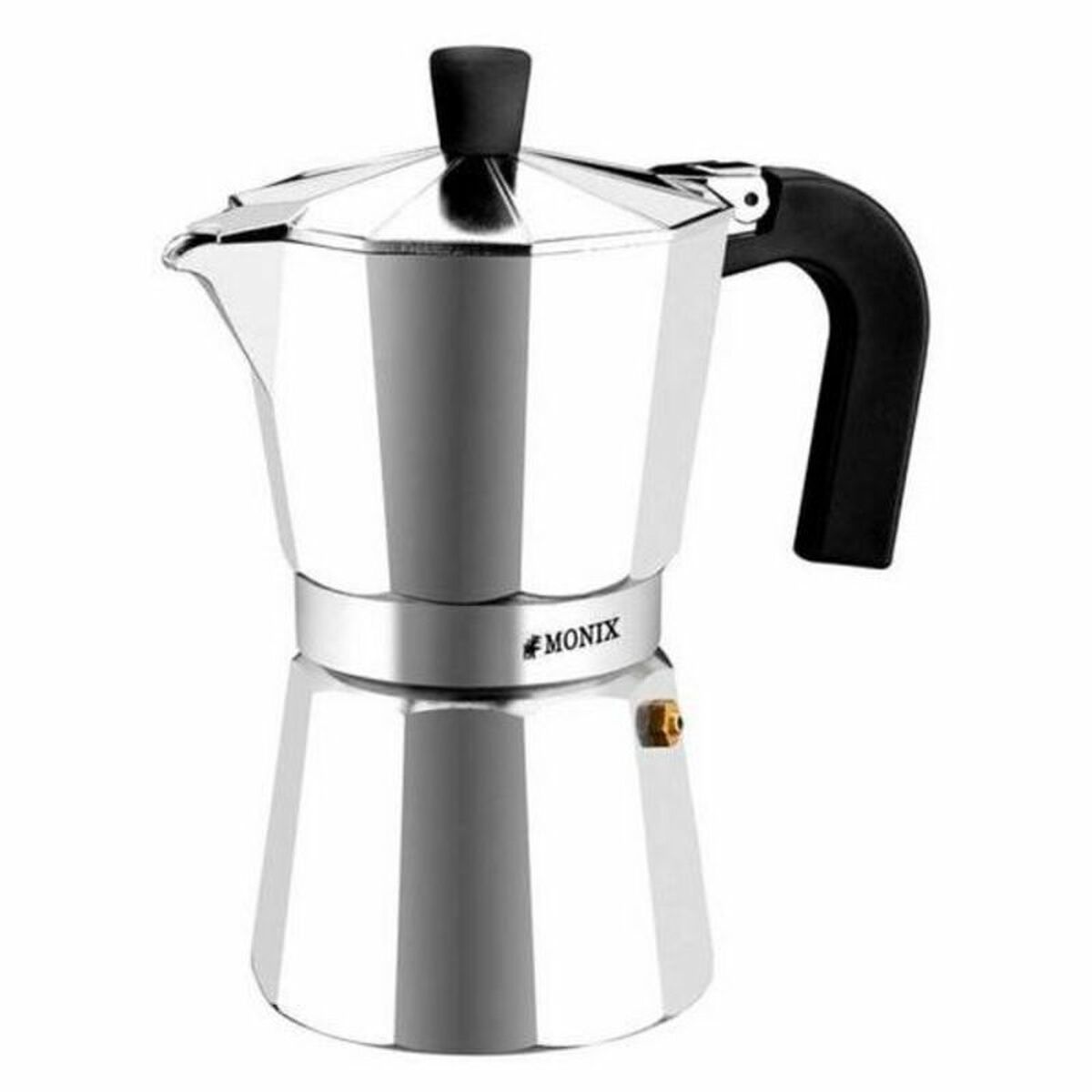 Cafeteira Italiana Monix Braisogona_M620012 Prata Alumínio 12 Kopjes