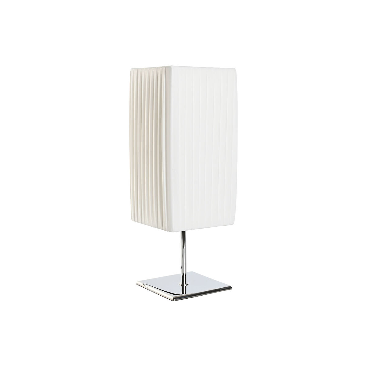 Lâmpada de mesa Home ESPRIT Branco Prateado Polietileno Ferro 50 W 220 V 15 x 15 x 43 cm