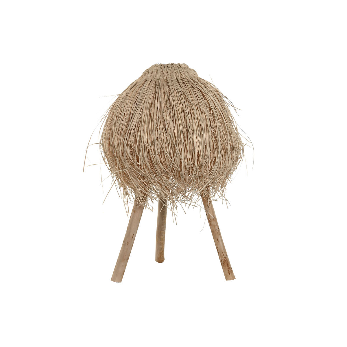 Lâmpada de mesa Home ESPRIT Natural Madeira 50 W 220 V 45 x 45 x 53 cm