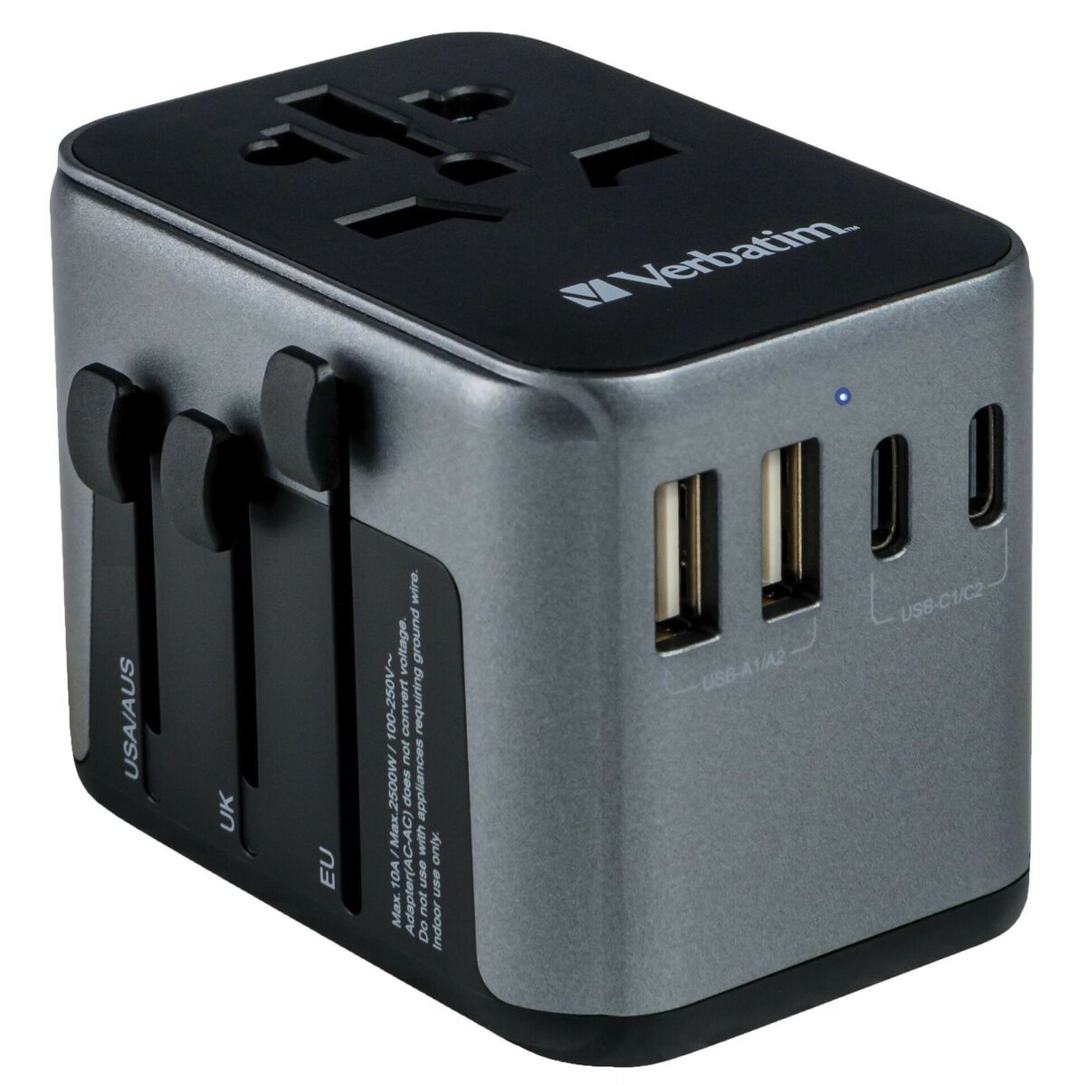 Adaptador de tomada universal de viagem Verbatim 49546