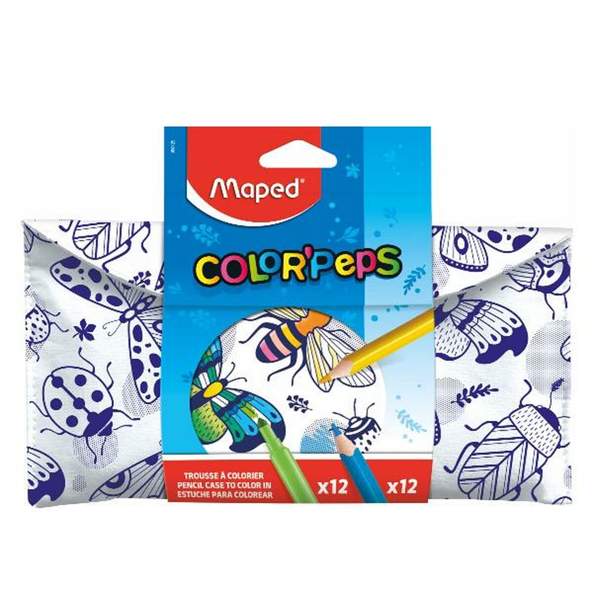 Conjunto de Canetas de Feltro Maped 984729 Preto 12 Peças