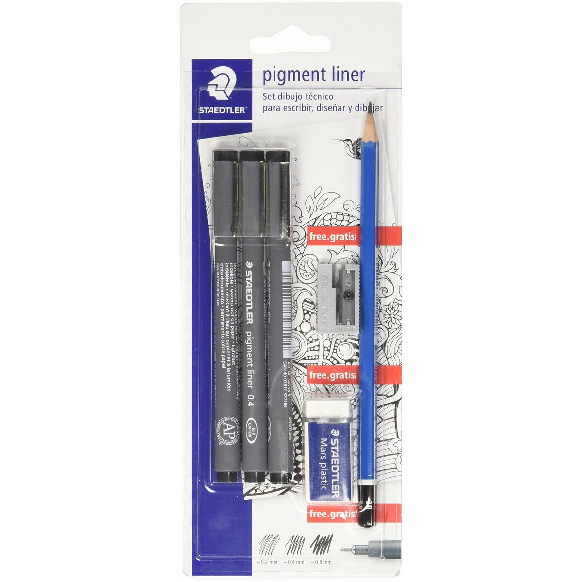 Conjunto de Desenho Staedtler 308 SBK3P2 (3 Peças)
