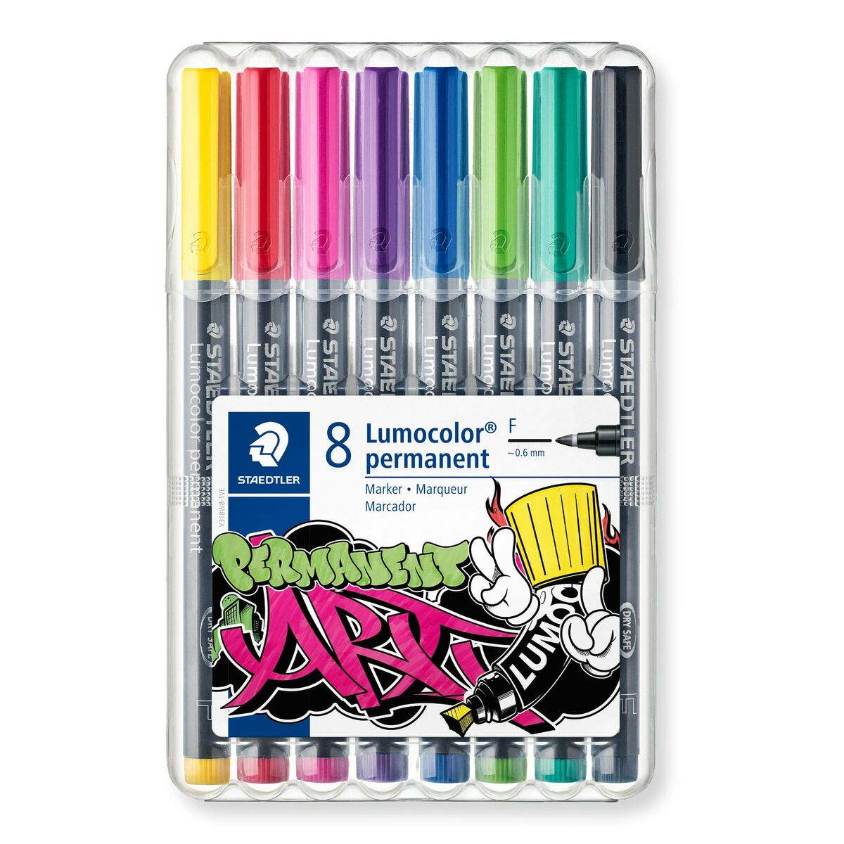 Conjunto de Canetas de Feltro Staedtler 318 WP8-1 Verde (8 Peças)