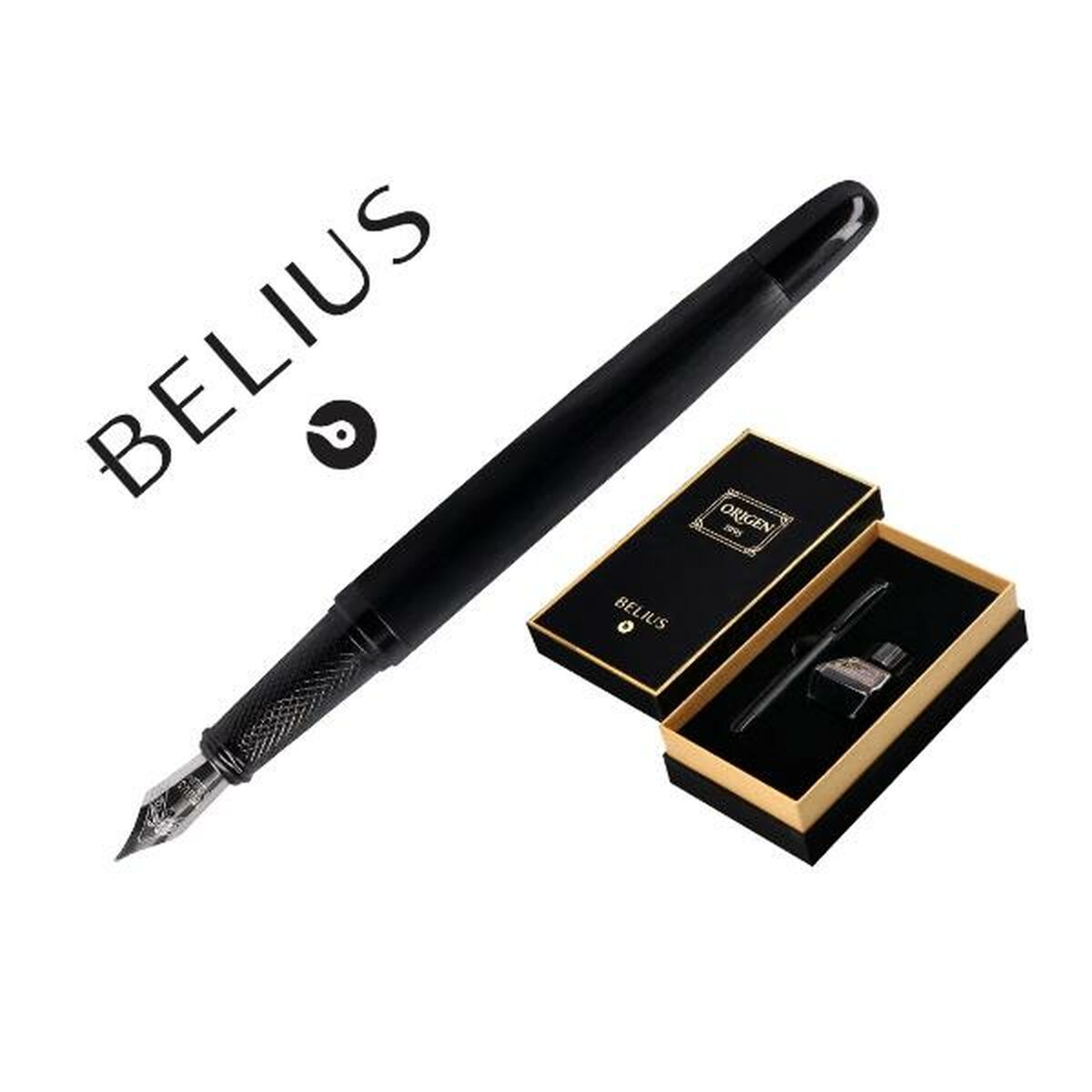 Pena de Caligrafia Belius BB230 Preto 1 mm