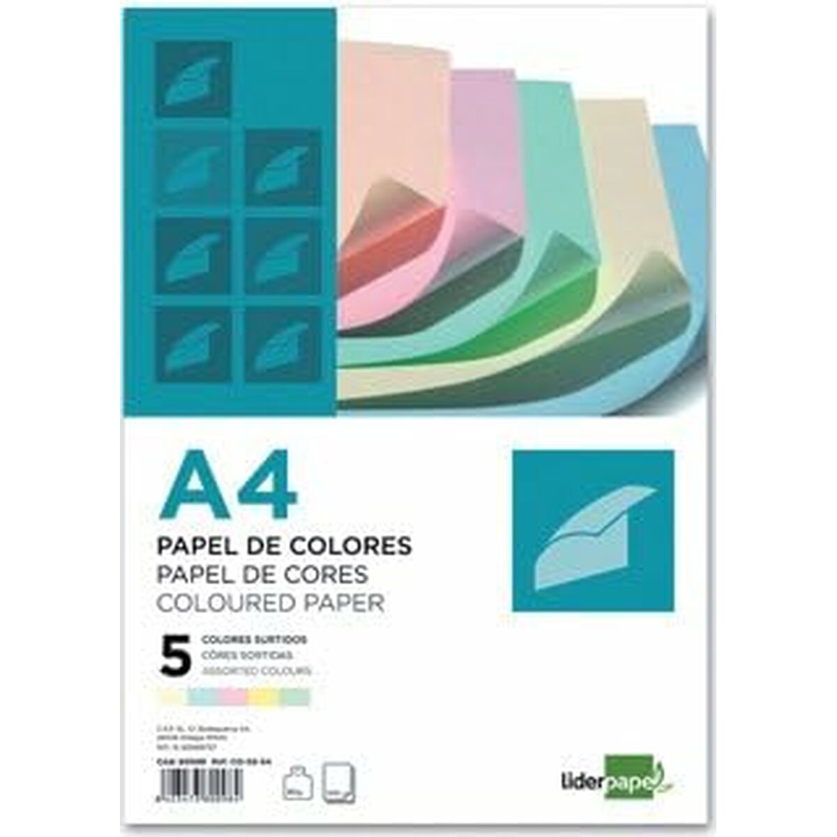 Set de Papelaria Liderpapel PC12 Multicolor 500 Folhas