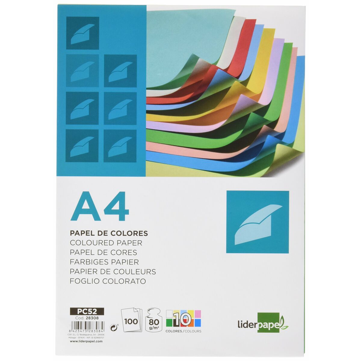Set de Papelaria Liderpapel PC52 Multicolor 100 Folhas