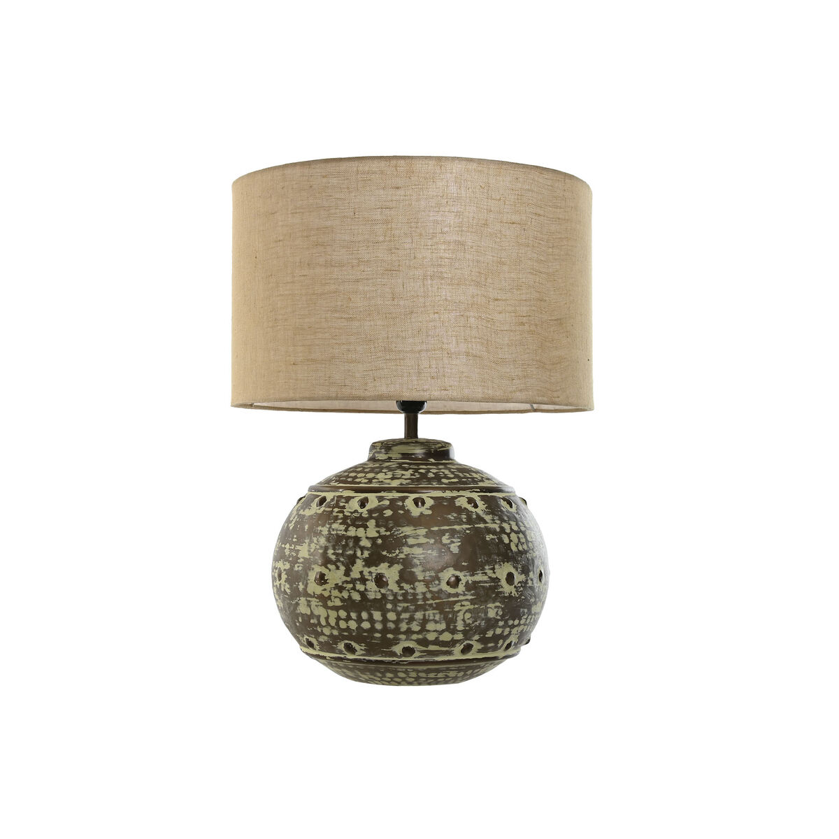 Lâmpada de mesa Home ESPRIT Bege Cobre Alumínio 50 W 220 V 40 x 40 x 55 cm