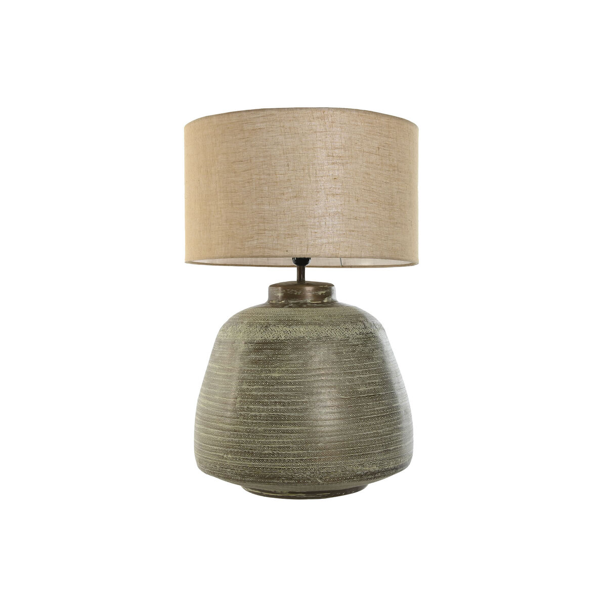 Lâmpada de mesa Home ESPRIT Bege Cobre Alumínio 50 W 220 V 42 x 42 x 65 cm