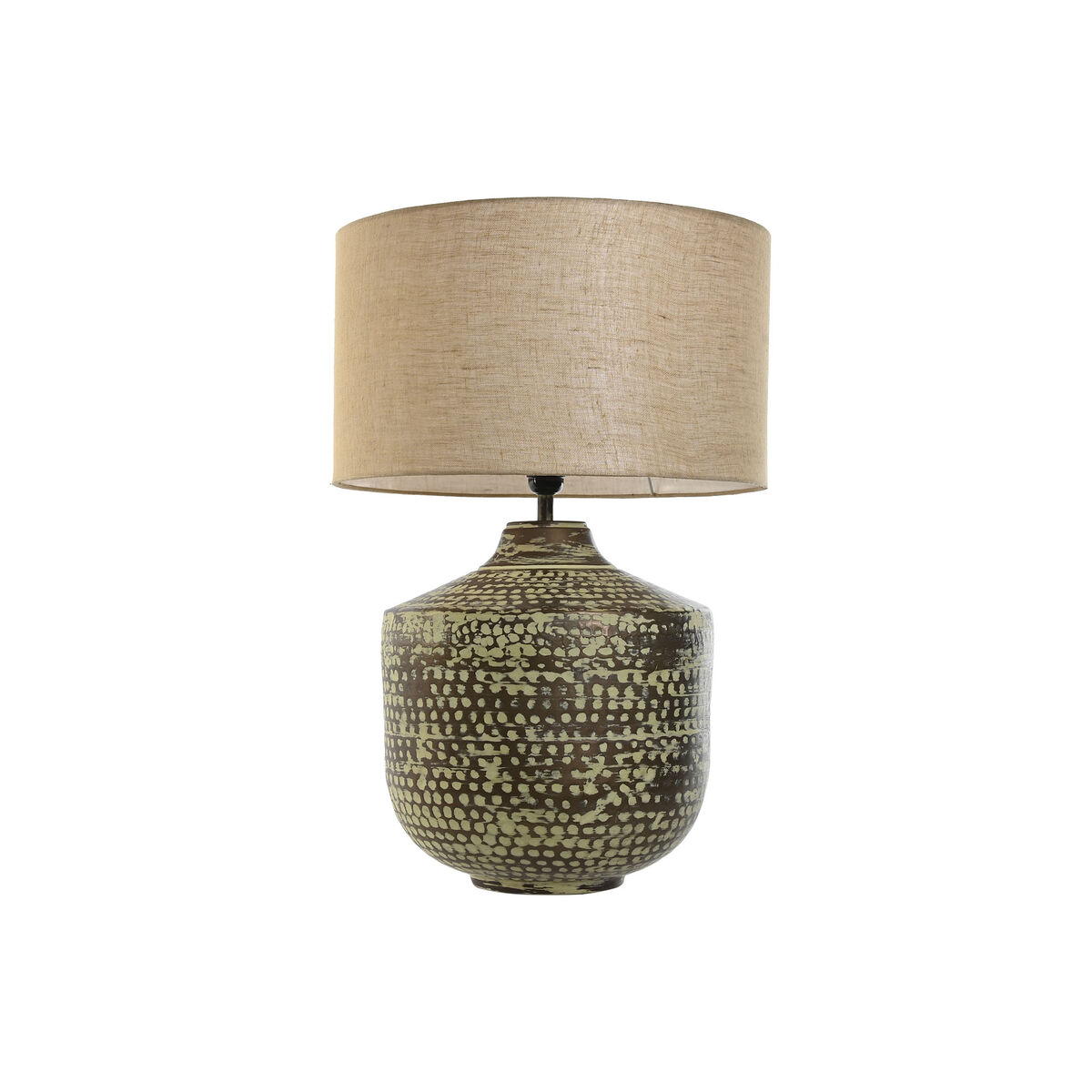 Lâmpada de mesa Home ESPRIT Bege Cobre Alumínio 50 W 220 V 42 x 42 x 63 cm