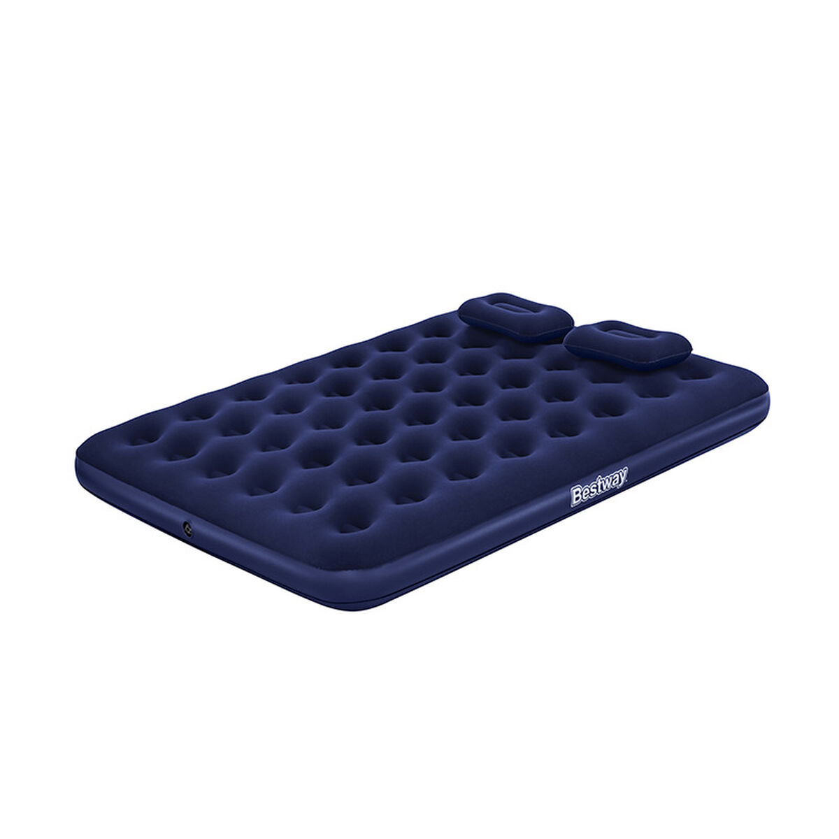 Bestway Colchão Duplo com Inflador e Almofadas 203x152x22 cm Inflável para Camping 67374
