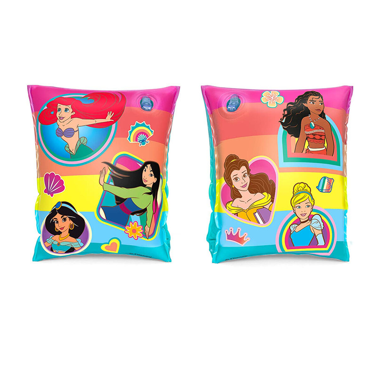 Bestway Braçadeiras Infláveis Disney Princesas 23x15 cm +3 a 6 Anos Praia e Piscina 91041