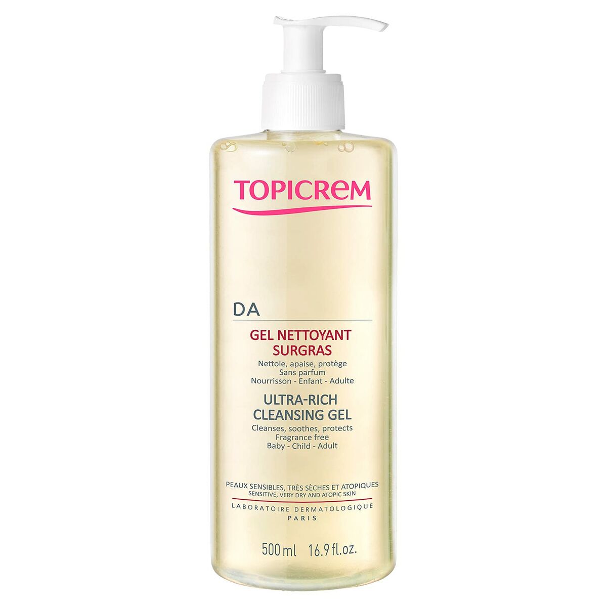Gel de duche Topicrem Ultra-Rico Pele Seca Limpador