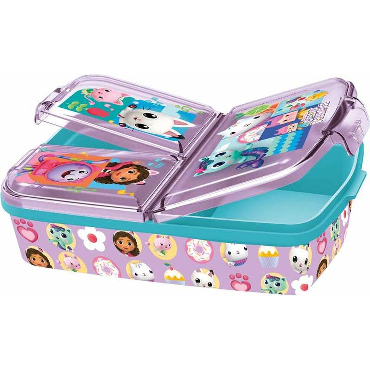 Caixa Sanduíche Gabby's Dollhouse Party Rosa Claro 16 x 6 x 12,5 cm Infantil
