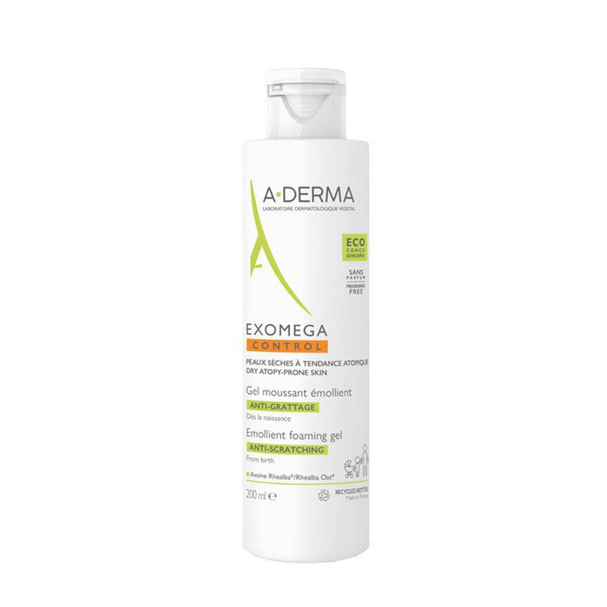 Gel de duche Aderma Ad Exomega 200 ml
