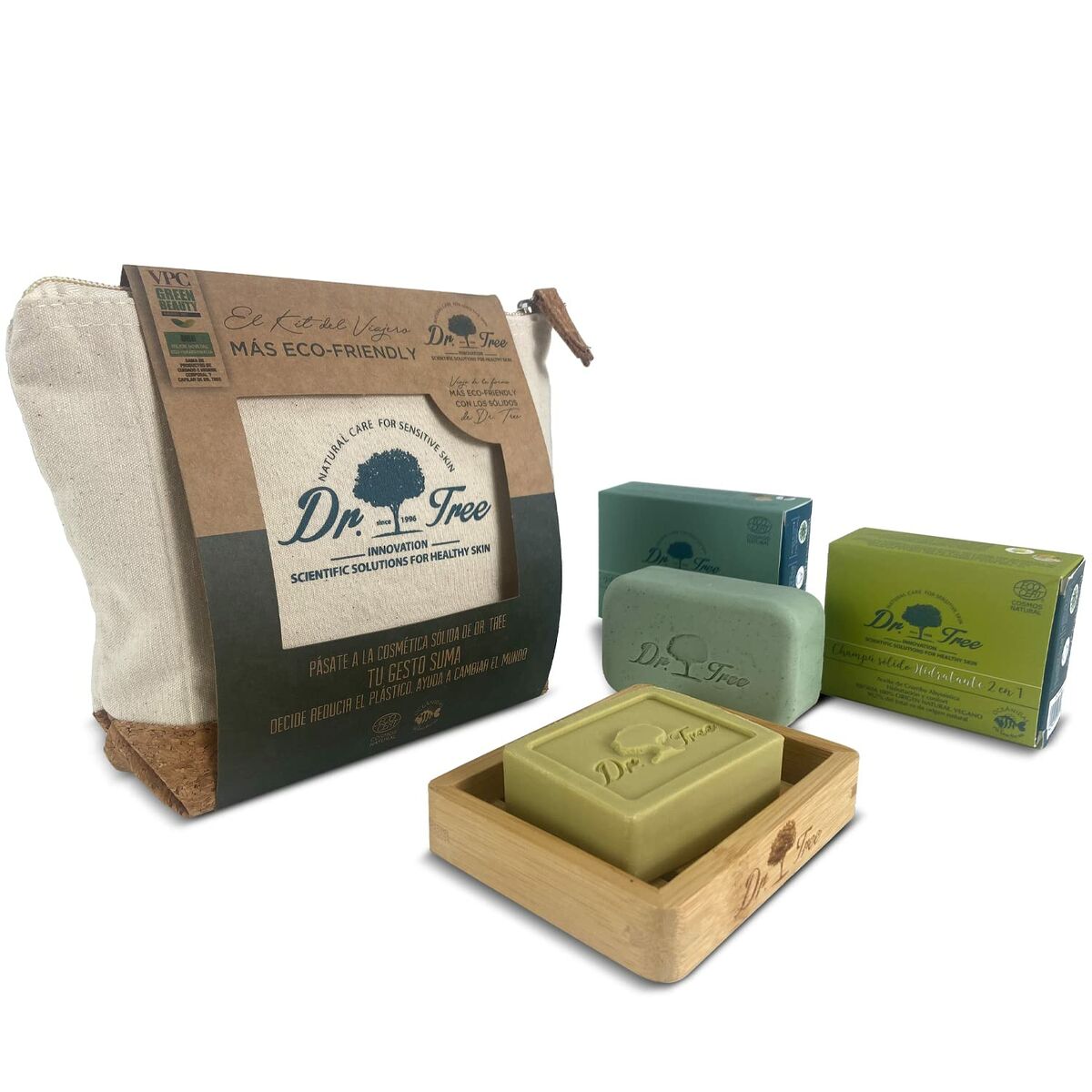 Conjunto de Chuveiro Dr. Tree The traveler's kit Pele sensível 4 Peças